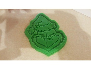 grinch christmas cookie play-doh cutter Haushalt Weihnachten cookies der 3d print model - Mito3D