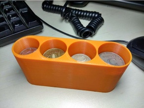 russische Münzen Halter Container Münze bank Inhaber 3d print model - Mito3D