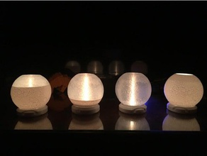 moon lamp candle 3d print model - Mito3D
