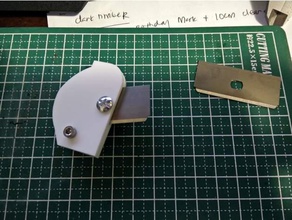 laser-cut box cutter blade holder Acryl-cutter hand-Werkzeuge Acryl Fall lasercut razor 3d print model - Mito3D