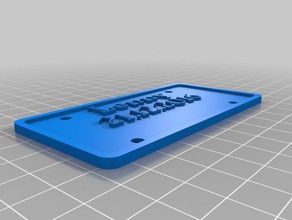lenny de la placa matrícula signos y logotipos personalizado 3d print model - Mito3D