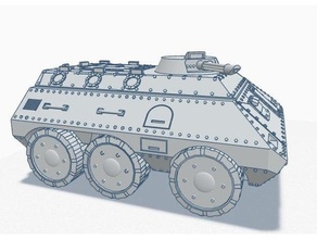 28mm 6x6 apc v1 quimera como concluída jogos 40k a conversão tanque warhammer 3d print model - Mito3D