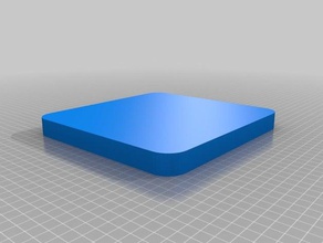 my customized parametric rounded corner plate 3d printing 3d print model - Mito3D
