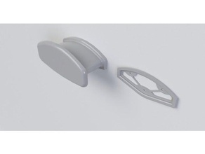 headphone stand - wall mounted organization holder mount sleek hanger 3d print model - Mito3D