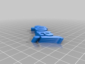 mon personnalisés iamburny du texte - nom porte-clés télécommande de l'organisation personnalisé 3d print model - Mito3D