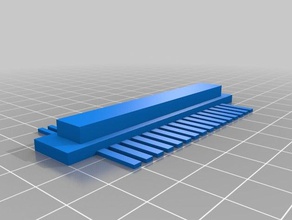 my customized thermo electrophoresis gel comb biology 3d print model - Mito3D