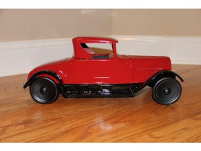 antiguo coche de juguete la rueda vehículos antigüedades el 3d print model - Mito3D