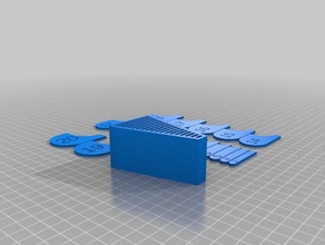 radius gauge - rearranged hand tools 3d print model - Mito3D