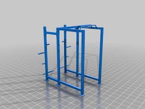 rogue fortis-4 power rack sport & outdoors crossfit exercise fitness powerlifting 3d print model - Mito3D