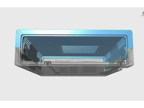 Bay v1 üst kabuk fan - hayır parantez bilgisayar de10 nano bayım 3d print model - Mito3D