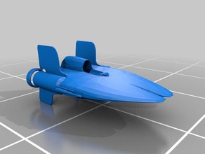 rc adaptée a-wing l'ingénierie bateau amusant de star wars 3d print model - Mito3D