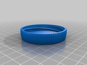 il mio personalizzata del contenitore coperchio zigrinato 50mm id i contenitori su misura 3d print model - Mito3D