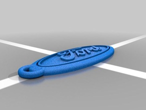 ford keychain keychains cars 3d print model - Mito3D