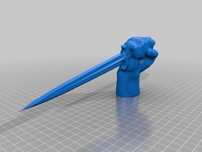 fist dagger props prop 3d print model - Mito3D