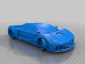 ferrari A impressão 3d de carro 3d print model - Mito3D