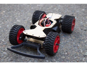 diy rc sokak yarışı araba bir hafta sınıf projesi r c araçlar lasercut openrc 3d print model - Mito3D