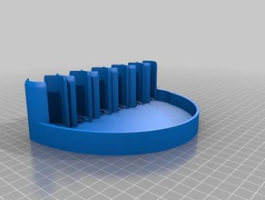 barra de soporte moneda organizador checa carne picada La impresión en 3d 3d print model - Mito3D