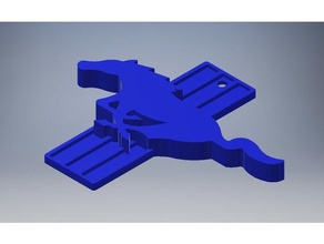 ford mustang logo keychain de l'automobile un trousseau clés voiture muscle 3d print model - Mito3D