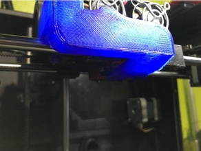 powerspec flashforge flexão do duto frontal Impressora 3d de peças sonhador extrusora ultra 3d print model - Mito3D