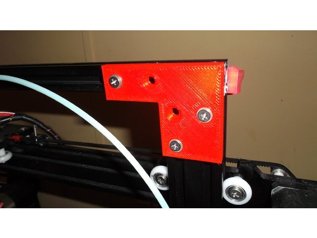 2020 corner brackets t slot 3d printer parts 14x extrusion tslot anet a2 cr10 easy simple tevo tarantula 3D print model - Mito3D