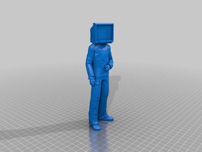artbot sculptures art ordinateur personnes le robot statique de la figure 3d print model - Mito3D