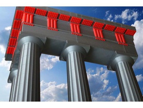 architettura partenone edifici e strutture akropolis antica grecia modello architettonico colonna dorica il greco 3d print model - Mito3D