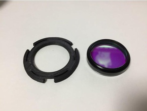 eos clipe de filtro, utilizando a 1,25 polegadas filtro câmera 3d print model - Mito3D