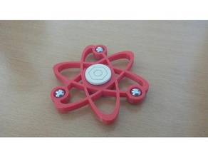 atom a forma di fidget spinner giochi e giocattoli 3d print model - Mito3D