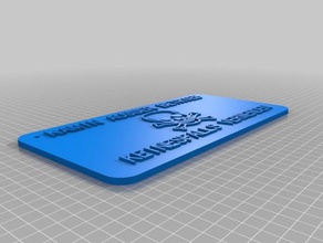 Schornstein Warnzeichen Schilder & logos kundengebundene 3d print model - Mito3D