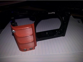 smallrig sony a6000 a6300 a6500 grip 3d printing camera small rig 3d print model - Mito3D