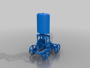 modelo vawt veículo mecânico de brinquedos carro do rodas vento 3d print model - Mito3D