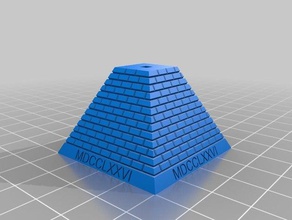 pyramid smaller 3d printing 3d print model - Mito3D