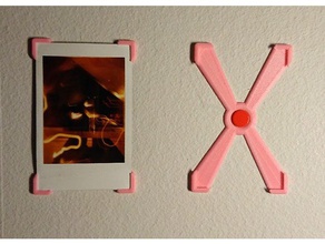 x-frame herramientas del arte foto marco fuji instax mini lomoinstant de la en pared 3d print model - Mito3D