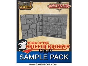 tomb griffin knights - crypts sample pack 1 games dungeon dungeons dragons dungeonworks fantasy infinitylock pathfinder 3d print model - Mito3D