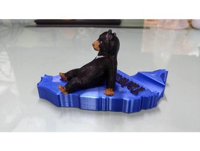 cellphone stand toy & game accessories bear taiwan 3d print model - Mito3D