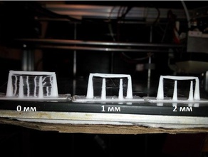retractoin mini test Stampa 3d prove retrazione retrazione-test i stampa di prova 3d print model - Mito3D