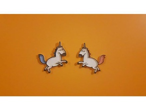 mr maravilloso unicornio Arte en 2d de dibujo wonderful pin 3d print model - Mito3D