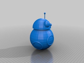 bb8 3d printing droid roll star wars 3d print model - Mito3D