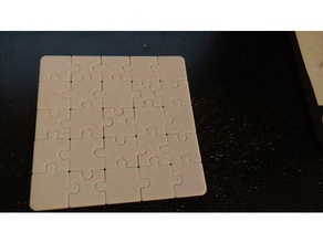 verniciabile 5x5 puzzle i di 3d print model - Mito3D