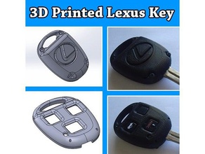 lexus Schlüsselanhänger automotive Auto-Schlüssel fob Schlüssel keyfob key 3d print model - Mito3D