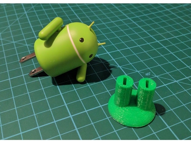 android plug base de l'électronique 3D print model - Mito3D