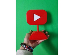youtube button toy & game accessories 3d print model - Mito3D