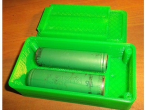 18650 Projekt-box - Elektronik Akku box Fall Halter Batterie Akku-box Batterie-Fall Akku-pack 3d print model - Mito3D