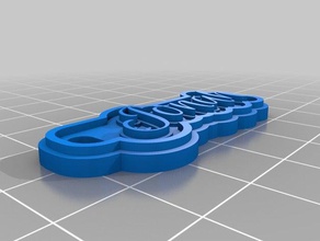 jonah yeniden Anahtarlık özelleştirilmiş 3d print model - Mito3D