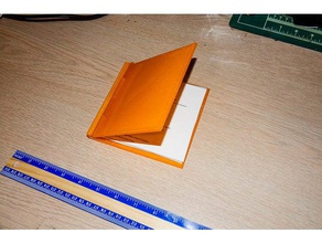 ciltli Not Defteri ev kitap saha notları menteşeli notebook notlar 3d print model - Mito3D