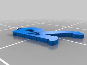 letra r y 3d barra 3d print model - Mito3D