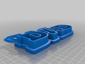 dad text box lid containers customized 3d print model - Mito3D