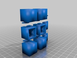 1x2x3 rubik's cube puzzles rubiks twisty puzzle 3d print model - Mito3D