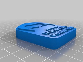 la carne tornado sello signos y logotipos personalizado 3d print model - Mito3D
