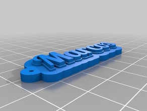 marcos Schlüsselanhänger kundengebundene 3d print model - Mito3D